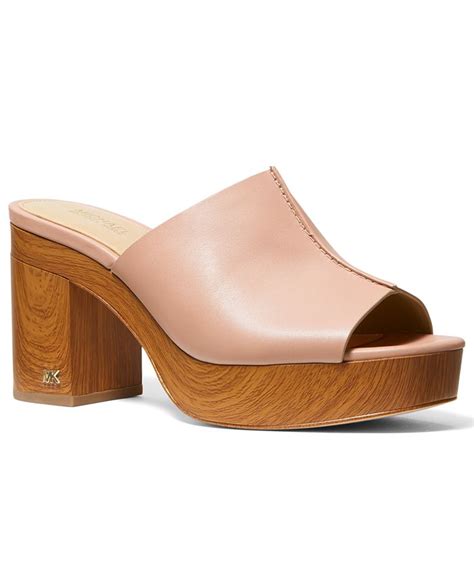 michael michael kors women's aldrich platform mules|Michael Kors amelia mule.